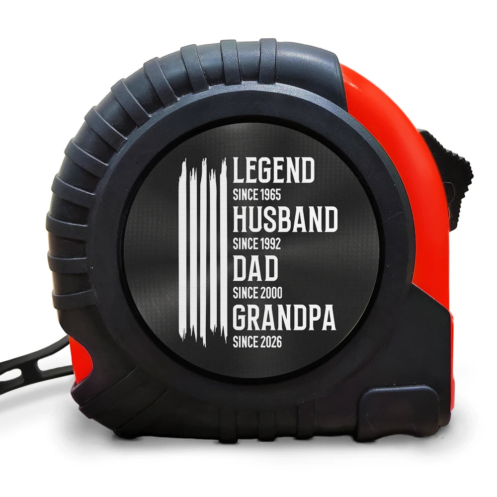 Gift For Father,Gift For Grandpa,Independence Day,Gift For Husband,Afro Dad,Non-Eng,Icon,Proud - The Original Legend Legend Husband Daddy Grandpa - Personalized Tape Measure