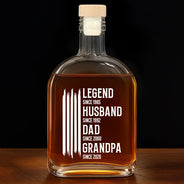 Gift For Grandpa,Dad's Hobby,Afro Dad,Gift For Men,Independence Day,Happy,Top Market - The Original Legend Legend Husband Daddy Grandpa - Personalized Whiskey Bottle