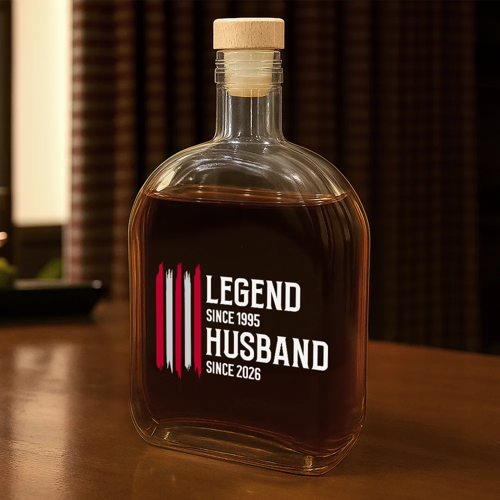 Gift For Grandpa,Dad's Hobby,Afro Dad,Gift For Men,Independence Day,Happy,Top Market - The Original Legend Legend Husband Daddy Grandpa - Personalized Whiskey Bottle