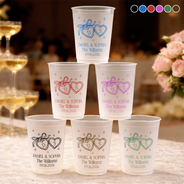 Married Couple, Romantic, Gift For Couples, Wedding, Icon - The Perfect Match - Personalized Frosted Cups
