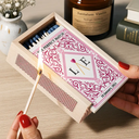 Gift For Couples,Old Couples,LGBT,Love - The Perfect Match - Personalized Wooden Matchbox