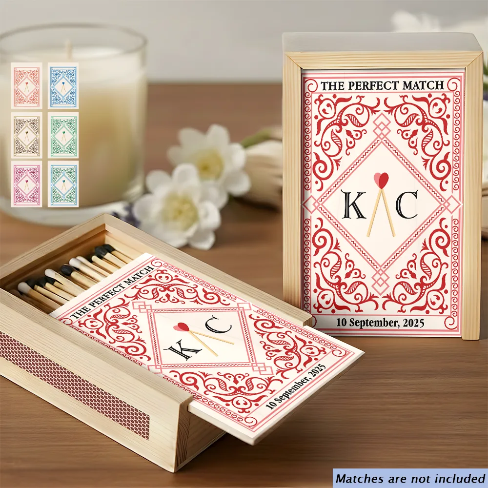The Perfect Match - Personalized Wooden Matchbox