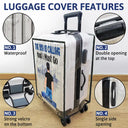 Gift For Women, Gift For Men, Summer, Travel, Happy - The Sky Is Calling Me - Personalized Clear Luggage Cover