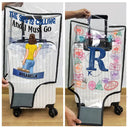 Gift For Women, Gift For Men, Summer, Travel, Happy - The Sky Is Calling Me - Personalized Clear Luggage Cover