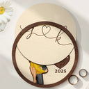 Gift For Husband, Gift For Wife, Gift For Boyfriend, Gift For Girlfriend, Custom Photo, Love, Gift For Couples - The Year I Found My Missing Piece Kissing Couples - Personalized 2-Layered Wooden Ring Dish