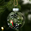 Gift For Couples,Christmas,Love - The Year I Found My Missing Piece Kissing Couples - Personalized Ball Ornament