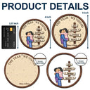 Gift For Couples,Gift For Husband,Gift For Wife,Gift For Boyfriend,Gift For Girlfriend,Travel,Christmas,Happy - The Year We Visited Travel Couple - Personalized 2-Layered Wooden Ornament