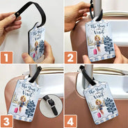 Travel,Gift For Couples,Gift For Husband,Gift For Wife,Happy - The Year We Will Visit Travel Couple Yourself - Personalized Luggage Tag