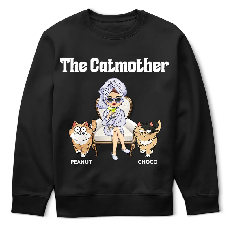The Catmother Cool Outfit For Cat Lady - Personalized T Shirt