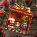 Gift For Grandkids,Grandma - Grandkids,Grandpa - Grandkids,Happy,Gift For Grandpa,Gift For Grandma,Gift For Grandparents,Gift For Kids,Christmas - There's No Greater Gift Than Grandkids - Personalized Custom Shaped Acrylic Ornament