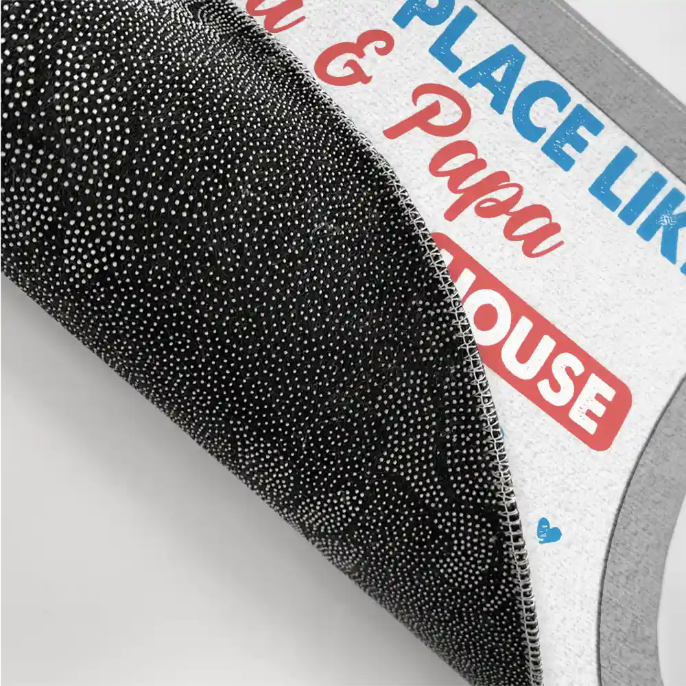 Gift For Grandparents, Funny - There's No Place Like - Personalized Doormat