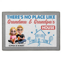Gift For Grandparents, Funny - There's No Place Like - Personalized Doormat