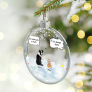 Sad,Pet Lovers,Christmas,Memorial - They Still Talk About You - Personalized Custom Shaped Acrylic Ornament