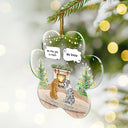 Sad,Memorial,Pet Lovers,Christmas - They Still Talk About You Cozy House - Personalized Custom Shaped Acrylic Ornament