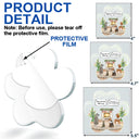 Sad,Memorial,Pet Lovers,Christmas - They Still Talk About You Cozy House - Personalized Custom Shaped Acrylic Ornament