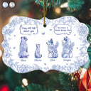 Sad, Memorial, Christmas, Dog Lovers, Pet Lovers, Cat Lovers - They Still Talk About You Toile - Personalized Medallion Ceramic Ornament