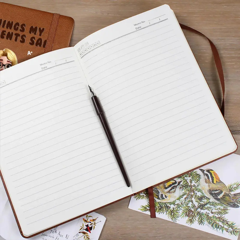 Teacher, Happy - Things My Students Said - Personalized Leather Journal