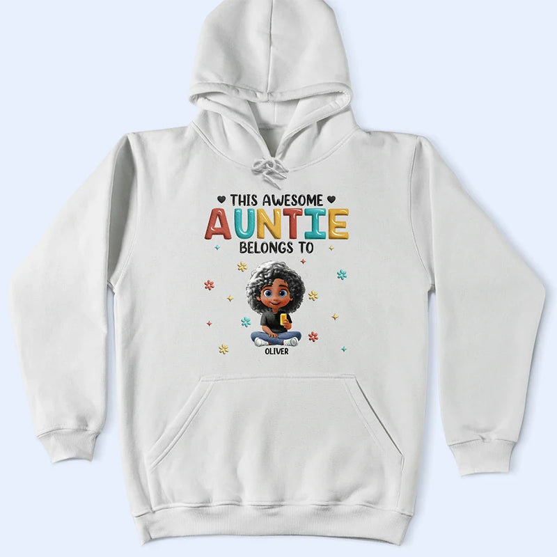 Gift For Mother,Gift For Grandma,Love,Gift For Wife - This Awesome Grandma Belongs To - Personalized T Shirt
