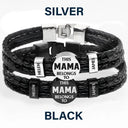 Gift For Father, Parents, Gift For Mother, Happy, Gift For Husband, Gift For Wife, Gift For Grandpa, Gift For Grandma - This Dad Belongs To - Personalized Leather Braided Bracelet