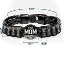 Gift For Father, Parents, Gift For Mother, Happy, Gift For Husband, Gift For Wife, Gift For Grandpa, Gift For Grandma - This Dad Belongs To - Personalized Leather Braided Bracelet