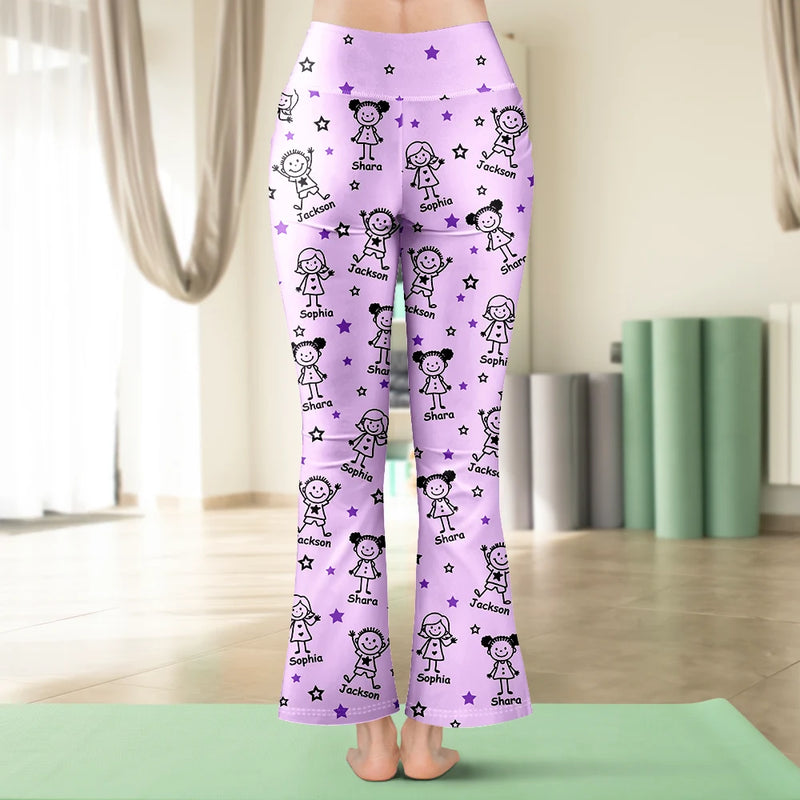 Gift For Grandparents,Gift For Grandpa,Gift For Grandma,Gift For Mother,Gift For Father,Happy,Christmas - This Grandma Mom Belongs To Kids Pet - Personalized Leggings