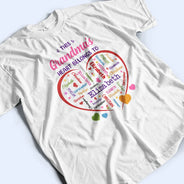Gift For Mother,Gift For Grandma,Grandma - Grandkids,Mom - Children,Happy - This Grandma's Heart Belongs To - Personalized T Shirt