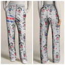 Gift For Grandpa,Gift For Husband,Gift For Wife,Gift For Mother,Gift For Father,Gift For Grandma,Funn - This Grandpa Dad Belongs To Kids Pet US Flag - Personalized Pajama Pants