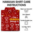 Gift For Grandparents,Gift For Grandpa,Gift For Grandma,Gift For Mother,Gift For Father,Happy,Christmas - This Grandpa Grandma Belongs To Kids Pet - Personalized Hawaiian Shirt