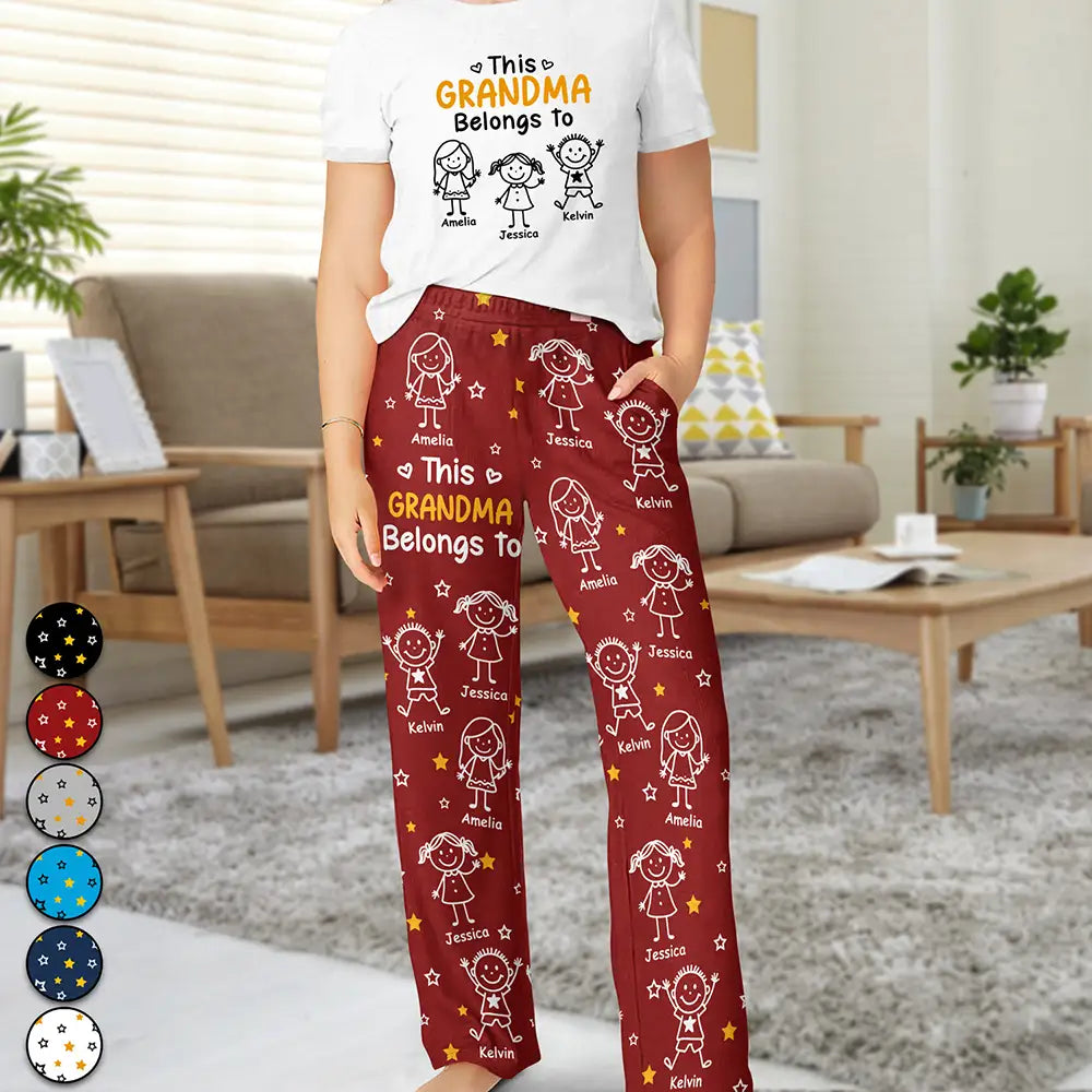 This Grandpa Grandma Belongs To Kids Pet - Personalized Loungewear Set