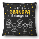 Gift For Grandparents,Gift For Grandpa,Gift For Grandma,Gift For Mother,Gift For Father,Happy,Christmas - This Grandpa Grandma Belongs To Kids Pet - Personalized Pillow