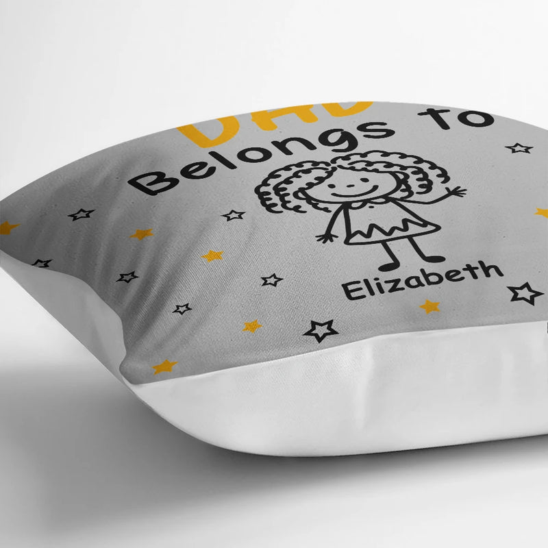 Gift For Grandparents,Gift For Grandpa,Gift For Grandma,Gift For Mother,Gift For Father,Happy,Christmas - This Grandpa Grandma Belongs To Kids Pet - Personalized Pillow