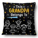 Gift For Grandparents,Gift For Grandpa,Gift For Grandma,Gift For Mother,Gift For Father,Happy,Christmas - This Grandpa Grandma Belongs To Kids Pet - Personalized Pocket Pillow