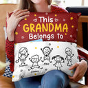 Gift For Grandparents,Gift For Grandpa,Gift For Grandma,Gift For Mother,Gift For Father,Happy,Christmas - This Grandpa Grandma Belongs To Kids Pet - Personalized Pocket Pillow