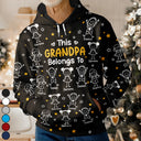 Gift For Grandparents,Gift For Grandpa,Gift For Grandma,Gift For Mother,Gift For Father,Happy,Christmas - This Grandpa Grandma Belongs To Kids Pet - Personalized Pullover Hoodie