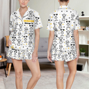 Gift For Grandparents,Gift For Grandpa,Gift For Grandma,Gift For Mother,Gift For Father,Happy,Christmas - This Grandpa Grandma Belongs To Kids Pet - Personalized Short Pajamas Set