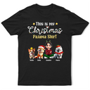 Pet Lovers,Pet Mom,Pet Dad,Dog Lovers,Dog Mom,Dog Dad,Happy,Christmas - This Is My Christmas Pajama Shirt - Personalized T Shirt