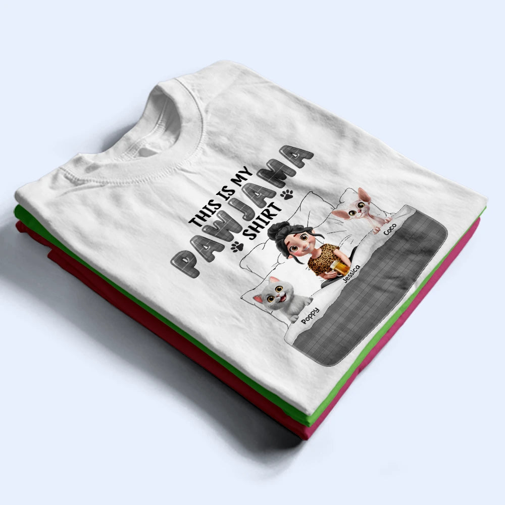 Dog Mom,Dog Lovers,Funny - This Is My Pawjama Shirt 3d Effect Pet Lovers - Personalized T Shirt