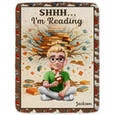 Reading,Gift For Yourself,Happy - This Is My Reading Blanket 3D Effect - Personalized Fleece Blanket, Sherpa Blanket