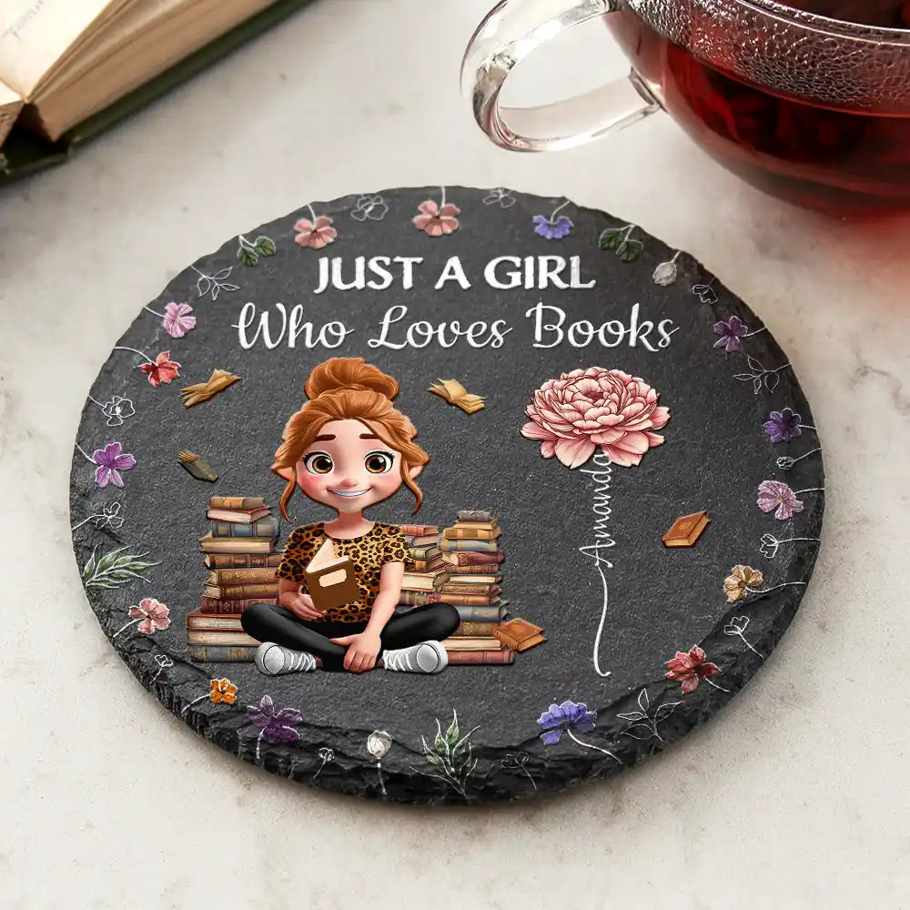 Reading,Gift For Yourself,Happy,Gift For Women,Gift For Men - This Is My Reading Coaster - Personalized Slate Coaster