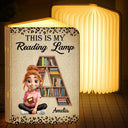 Reading, Gift For Yourself, Happy, Gift For Women - This Is My Reading Lamp - Personalized Book Lamp