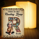 Reading, Gift For Yourself, Happy, Gift For Women - This Is My Reading Lamp - Personalized Book Lamp