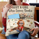 Reading,Gift For Yourself,Gift For Women,Happy - This Is My Reading Pillow Book Tree - Personalized Pocket Pillow