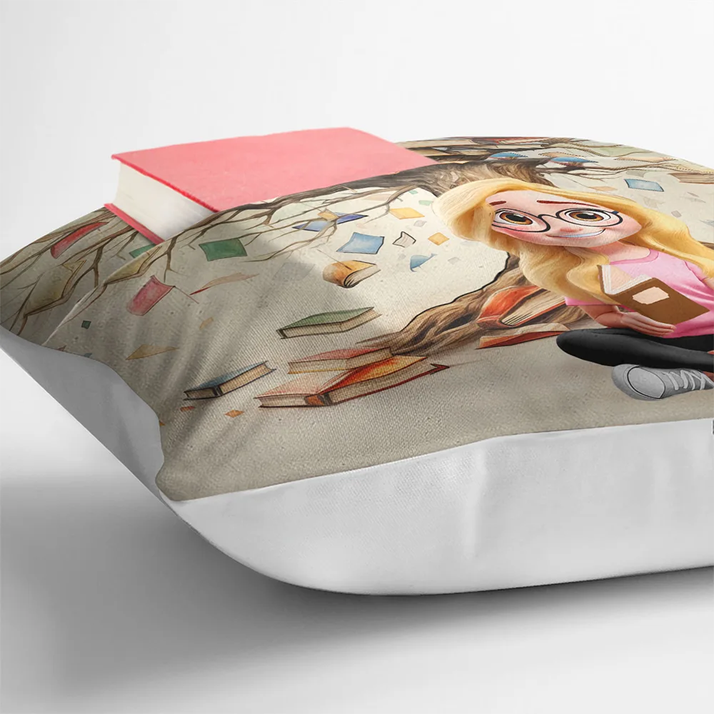 Reading,Gift For Yourself,Gift For Women,Happy - This Is My Reading Pillow Book Tree - Personalized Pocket Pillow