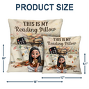Reading,Gift For Yourself,Gift For Women,Happy - This Is My Reading Pillow Book Tree - Personalized Pocket Pillow