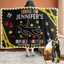 Gift For Yourself, Gift For Women, Gift For Men, Happy, Top Market - This Is My True Crime Watching Blanket - Personalized Wearable Hooded Blanket