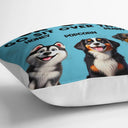 Dog Lovers,Dog Mom,Dog Dad,Pet Lovers,Pet Mom,Pet Dad - This Is Our Couch Go Sit Over There 3D Effect - Personalized Pillow