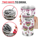 Gift For Mother,Gift For Grandma - This Mom Grandma Belongs To Heart Icon - 3D Inflated Effect Printed, Personalized Tumbler