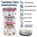 Gift For Mother,Gift For Grandma - This Mom Grandma Belongs To Heart Icon - 3D Inflated Effect Printed, Personalized Tumbler