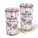 Gift For Mother,Gift For Grandma - This Mom Grandma Belongs To Heart Icon - 3D Inflated Effect Printed, Personalized Tumbler
