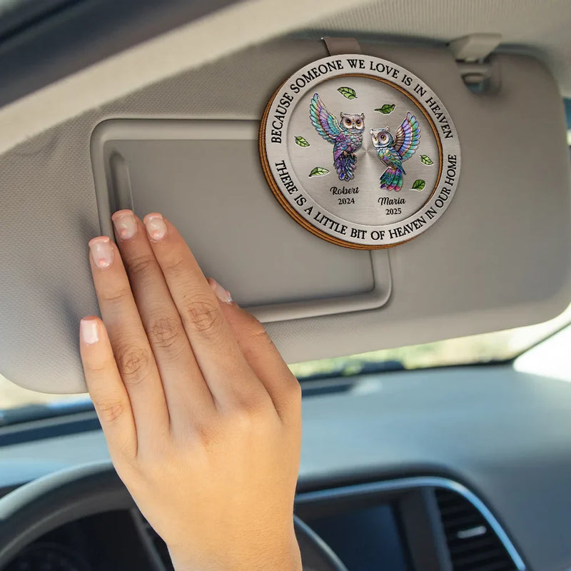 Memorial, Family, Sad, Parents - Those We Love Don't Go Away - Personalized Custom Shaped Car Visor Clip